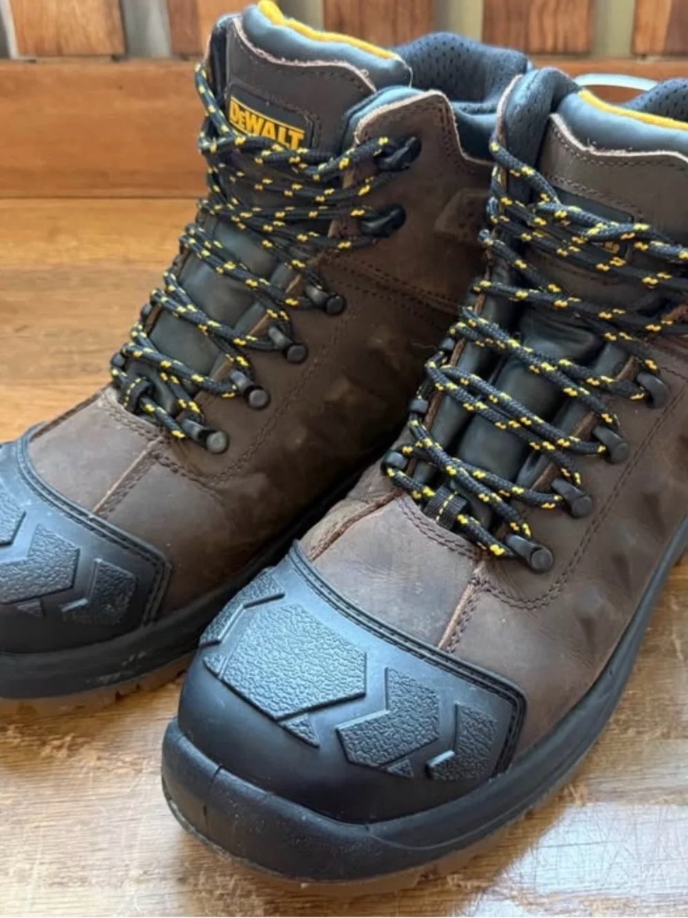 DEWALT Men's Brown Work Boots with Black Accents